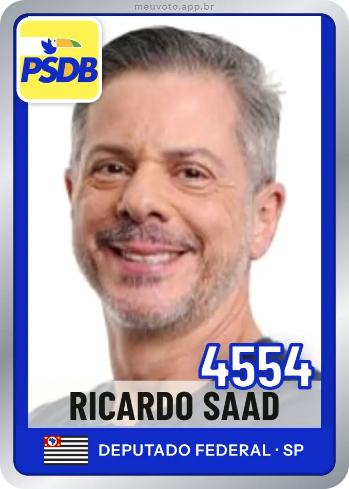 Carta de Ricardo Saad, número 4554, PSDB