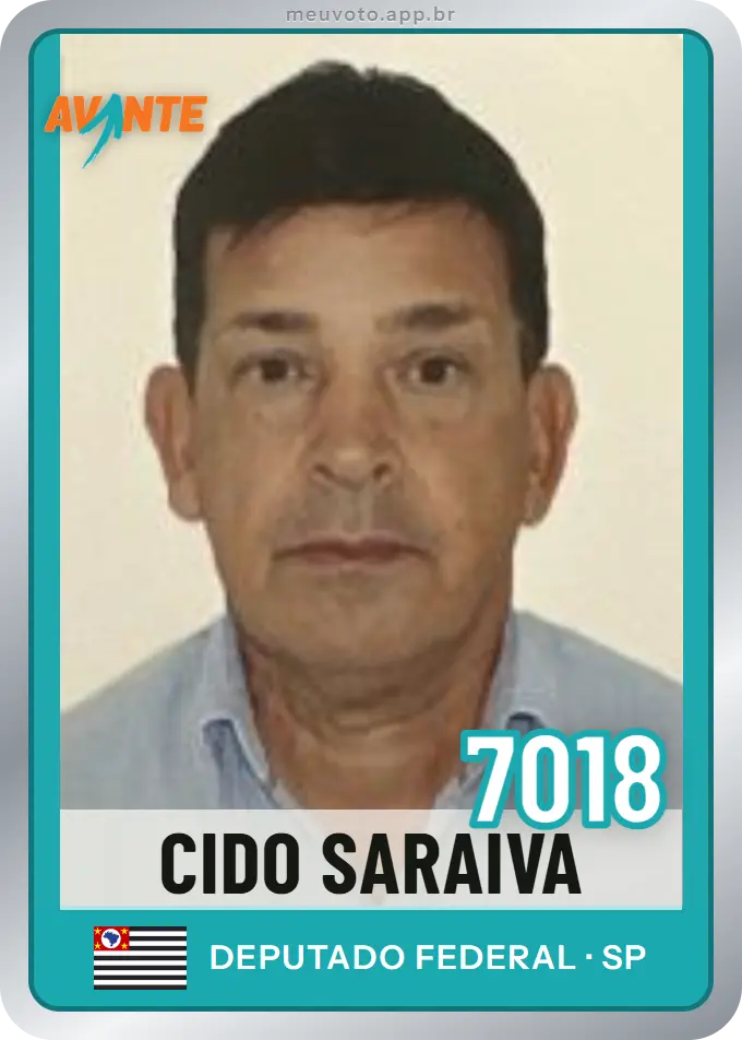 Carta de Cido Saraiva, número 7018, Avante