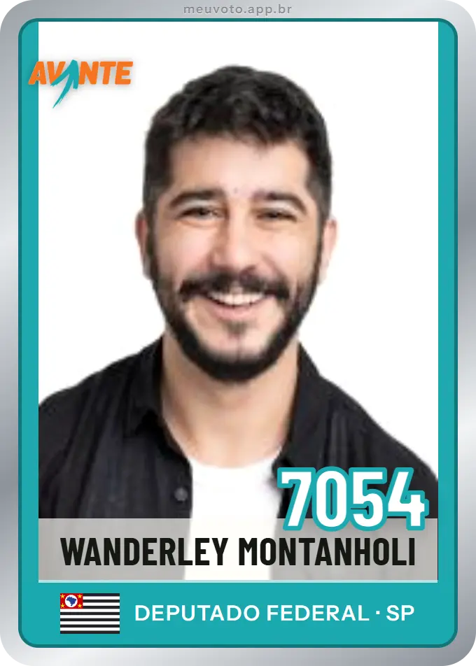 Carta de Wanderley Montanholi, número 7054, Avante