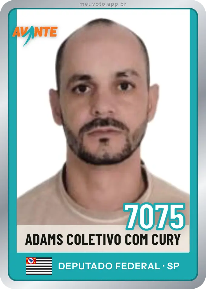 Carta de Adams Coletivo Com Cury, número 7075, Avante