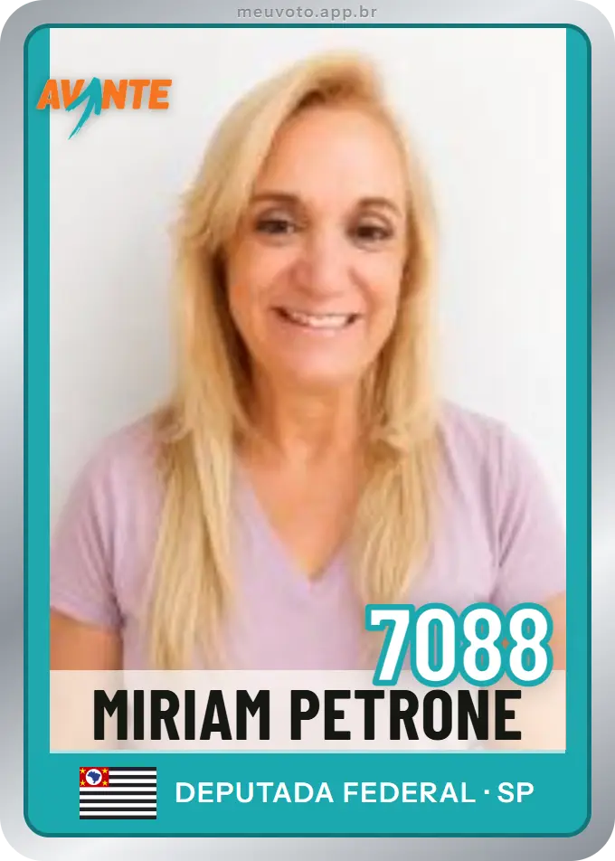 Carta de Miriam Petrone, número 7088, Avante