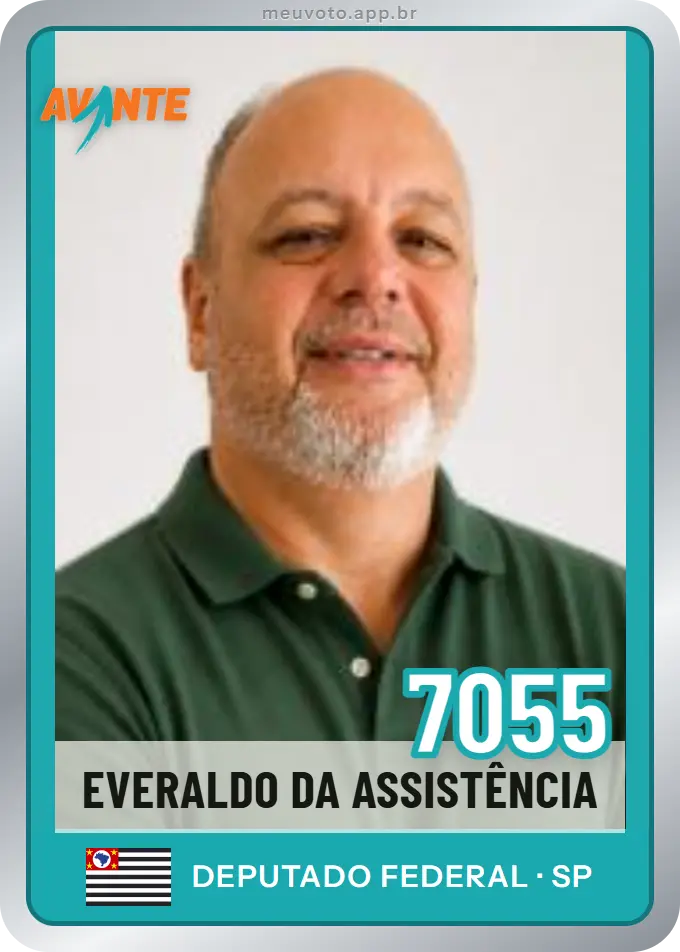 Carta de Everaldo da Assistência, número 7055, Avante