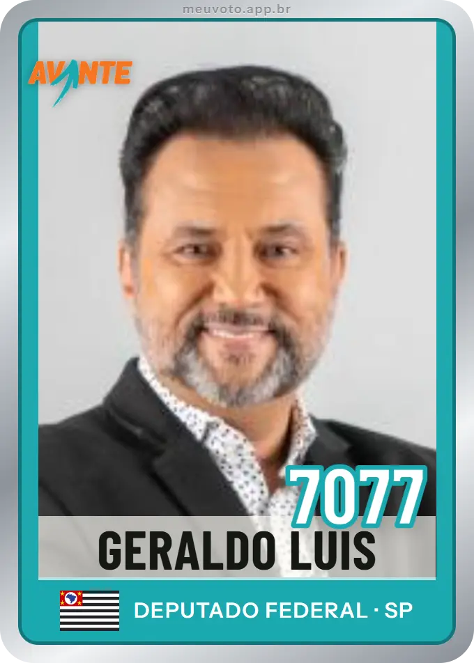 Carta de Geraldo Luís, número 7077, Avante