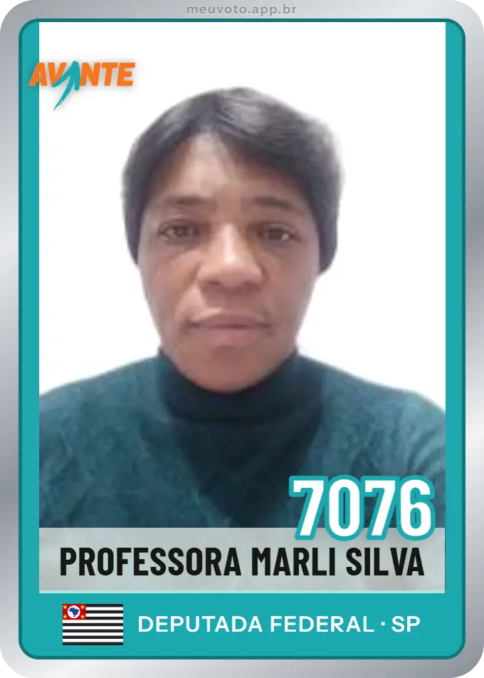 Carta de Professora Marli Silva, número 7076, Avante