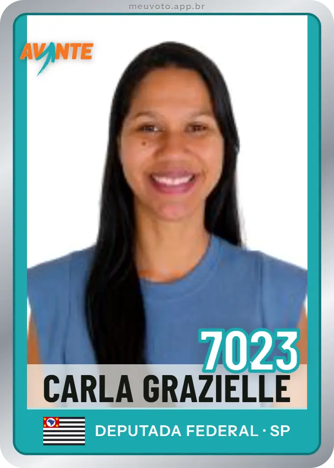 Carta de Carla Grazielle, número 7023, Avante
