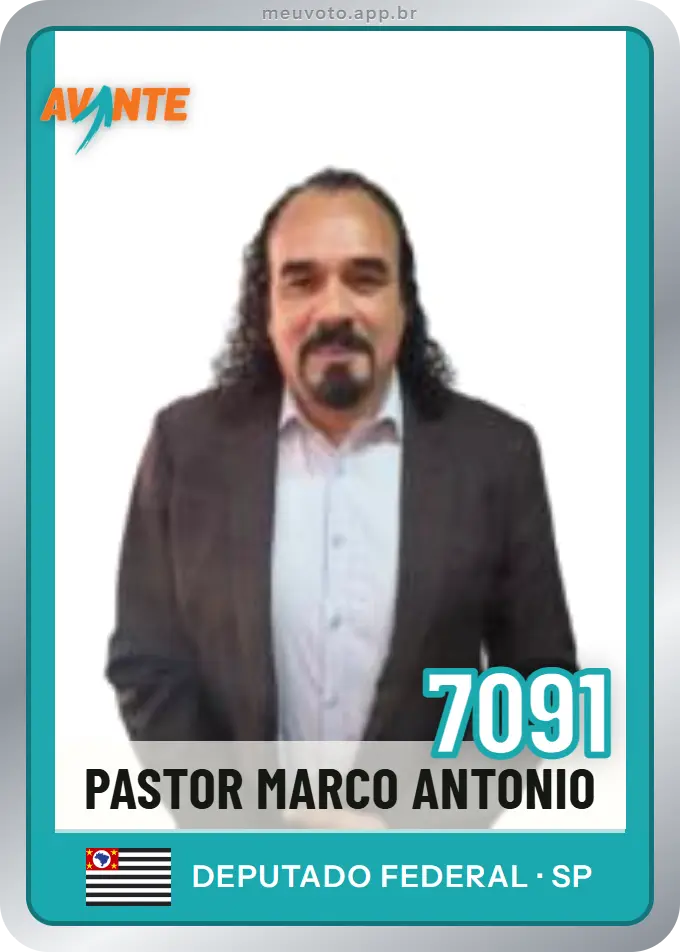 Carta de Pastor Marco Antonio, número 7091, Avante