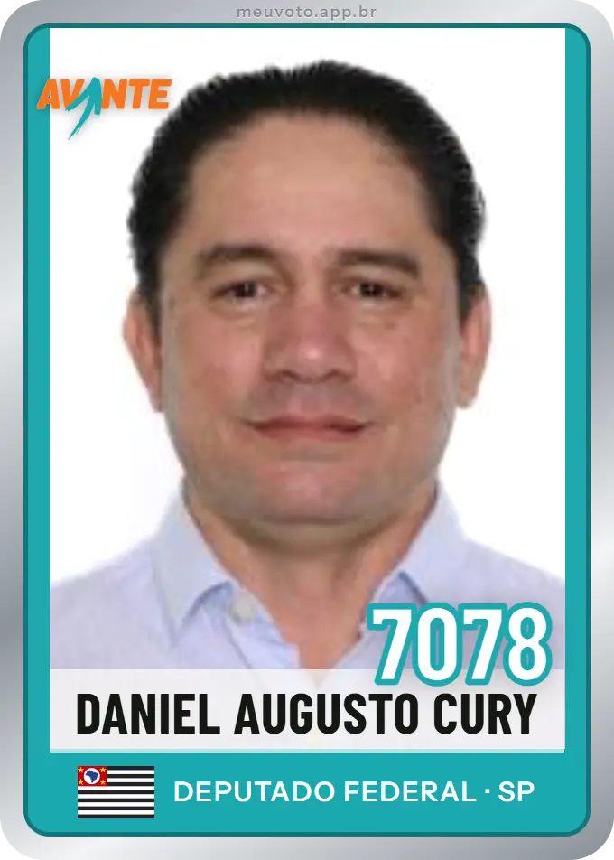 Carta de Daniel Augusto Cury, número 7078, Avante