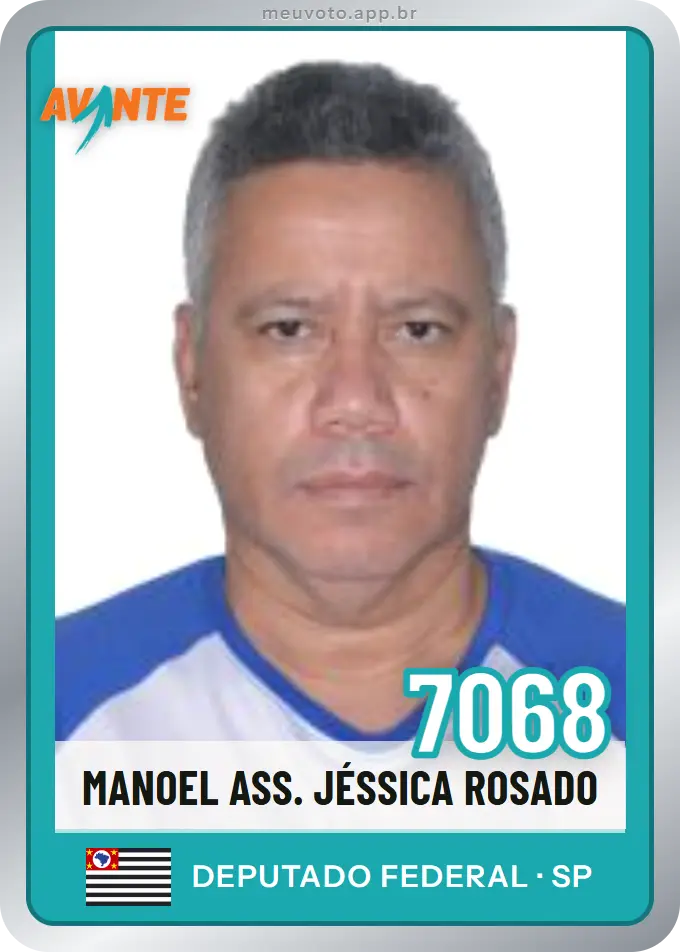 Carta de Manoel Ass. Jéssica Rosado, número 7068, Avante