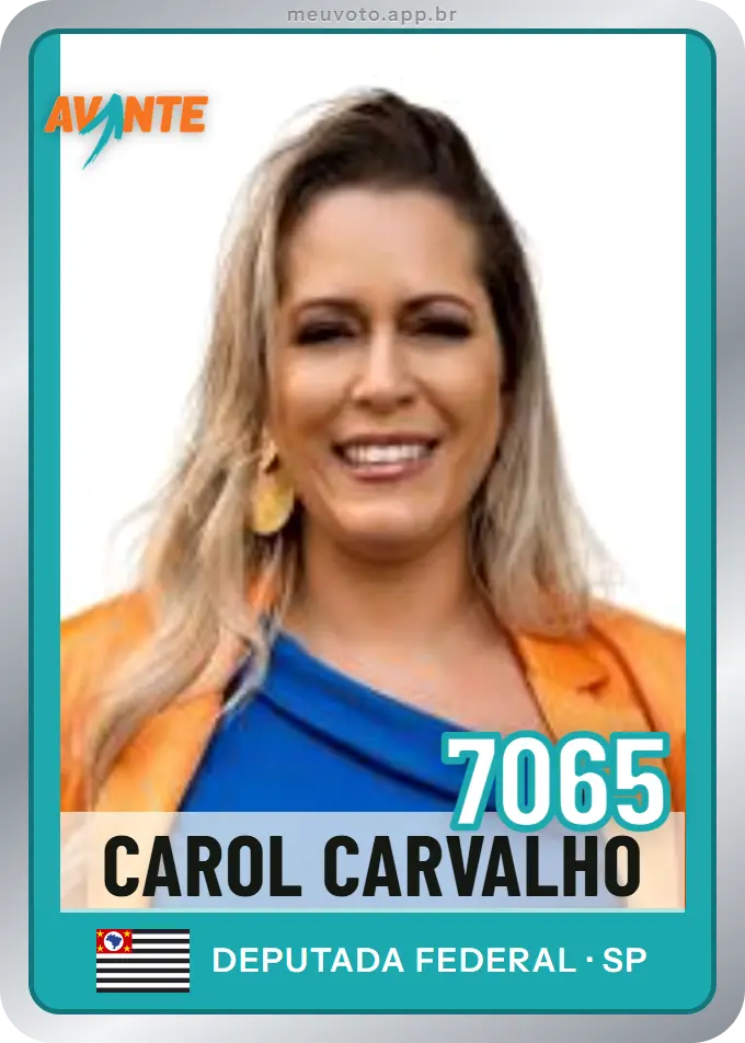 Carta de Carol Carvalho, número 7065, Avante