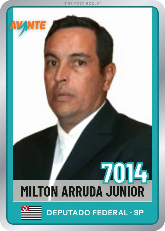 Carta de Milton Arruda Junior, número 7014, Avante