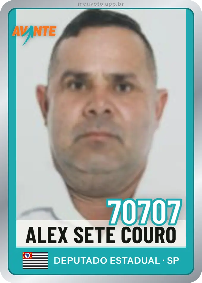 Carta de Alex Sete Couro, número 70707, Avante