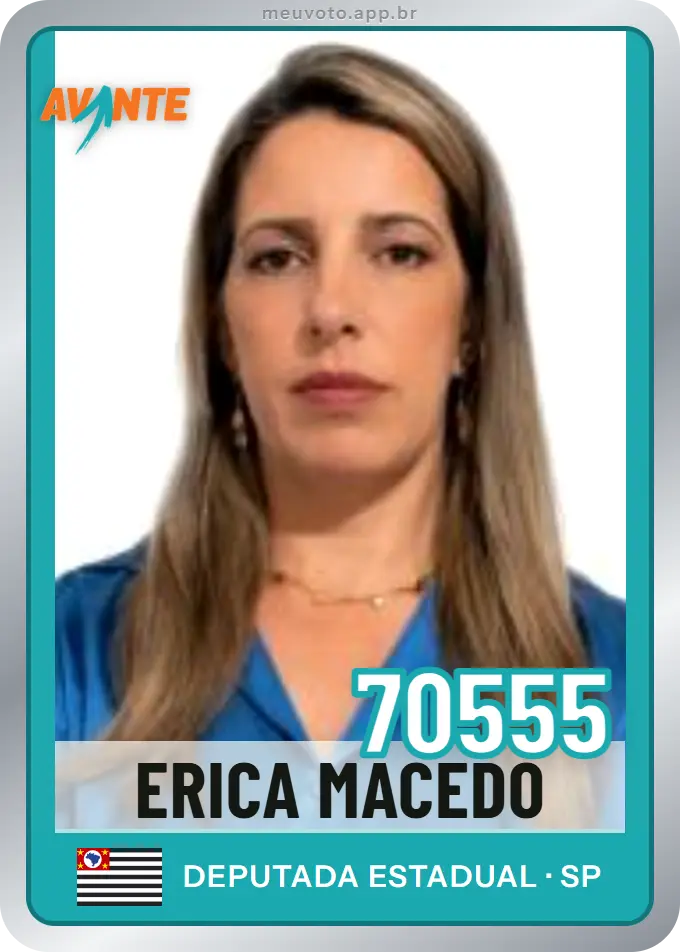 Carta de Erica Macedo, número 70555, Avante