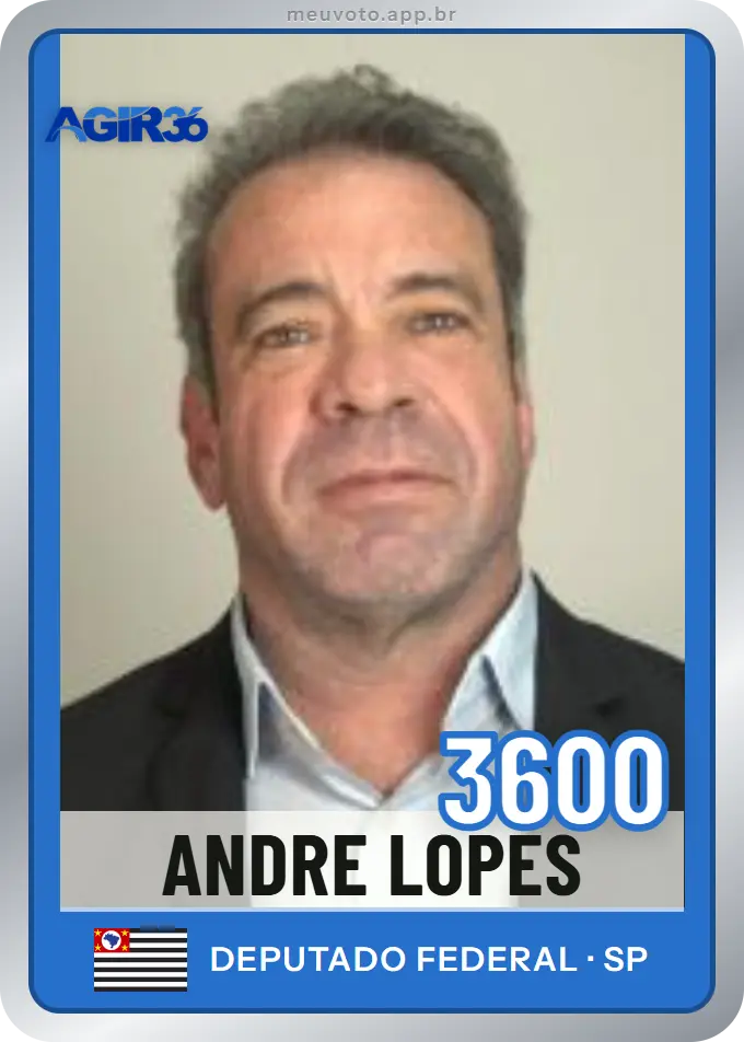 Carta de Andre Lopes, número 3600, Agir
