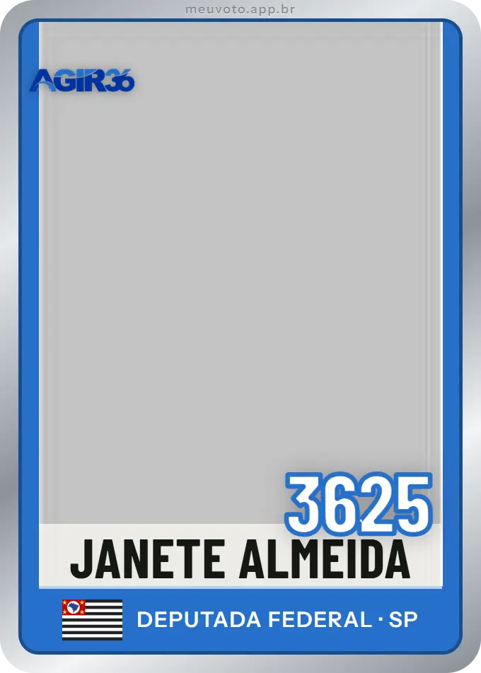 Carta de Janete Almeida, número 3625, Agir