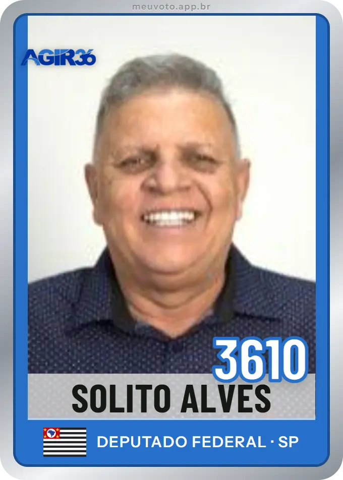 Carta de Solito Alves, número 3610, Agir