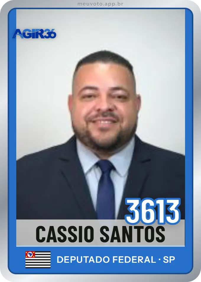 Carta de Cassio Santos, número 3613, Agir