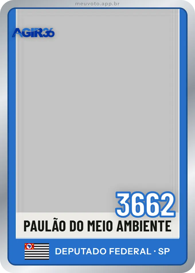 Carta de Paulão do Meio Ambiente, número 3662, Agir