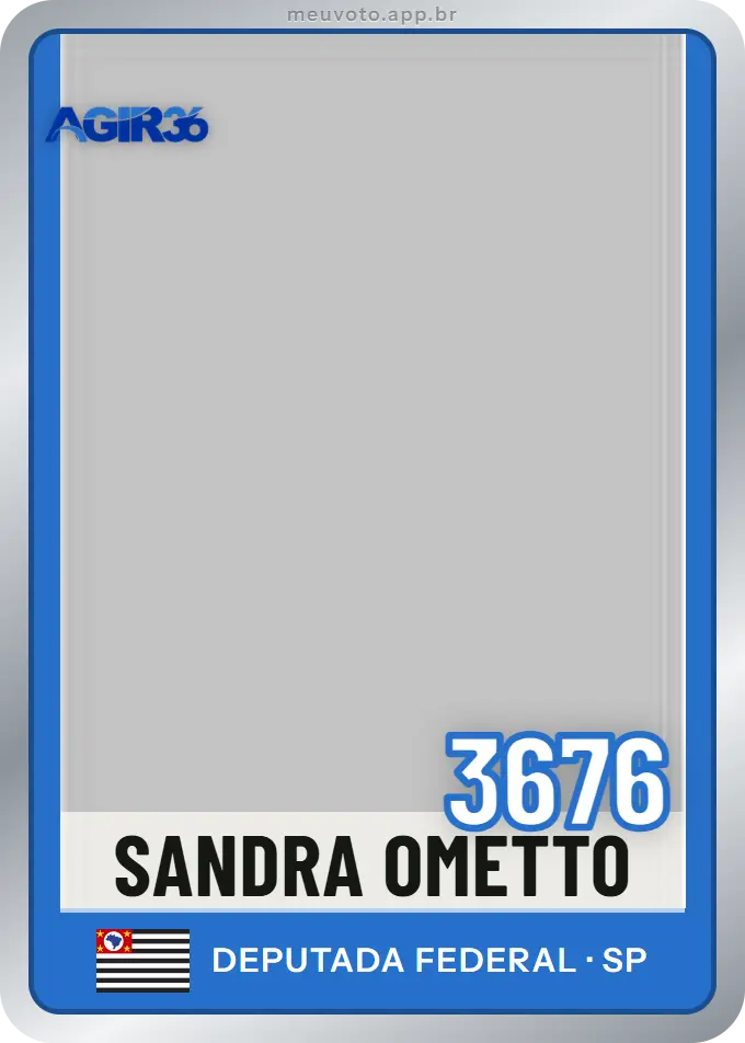 Carta de Sandra Ometto, número 3676, Agir