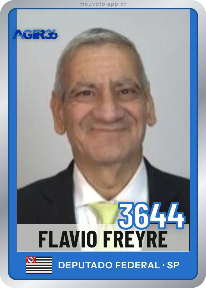 Carta de Flavio Freyre, número 3644, Agir
