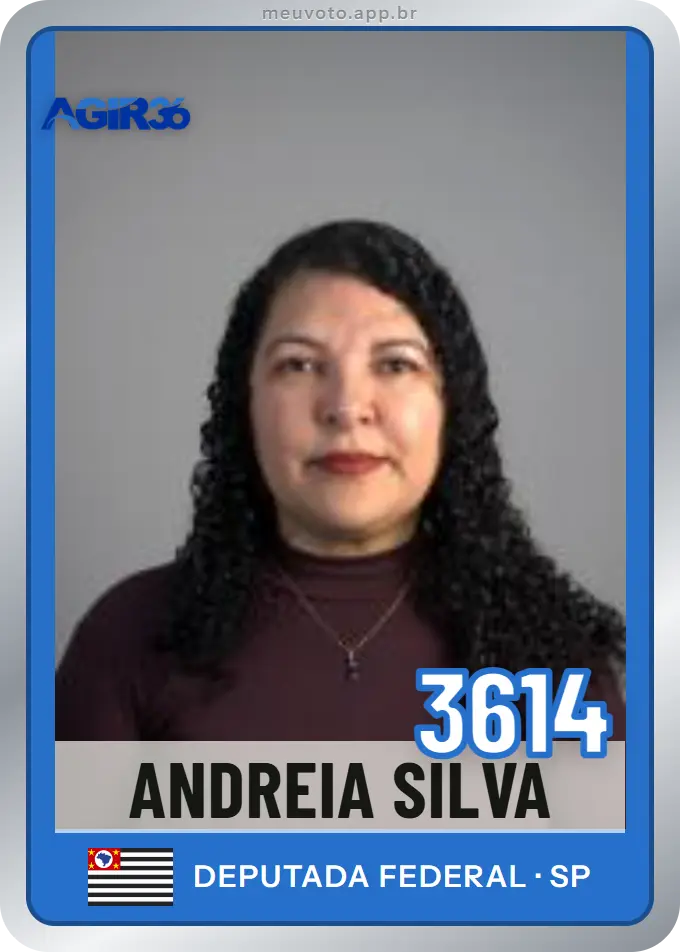 Carta de Andreia Silva, número 3614, Agir
