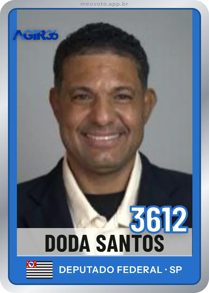 Carta de Doda Santos, número 3612, Agir