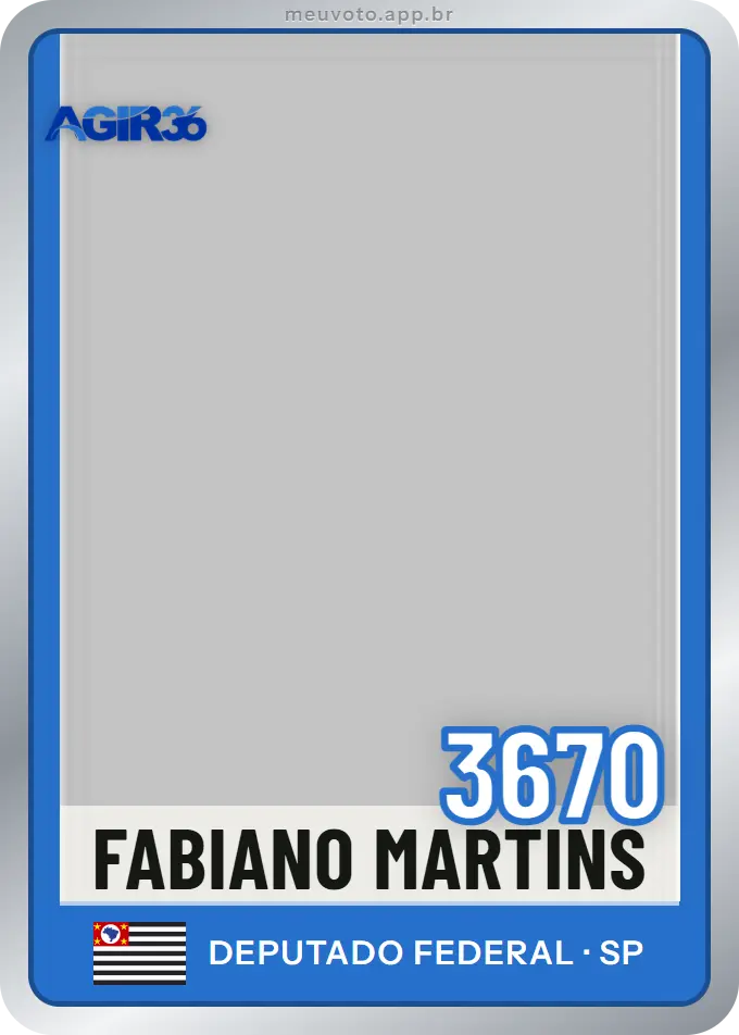 Carta de Fabiano Martins, número 3670, Agir