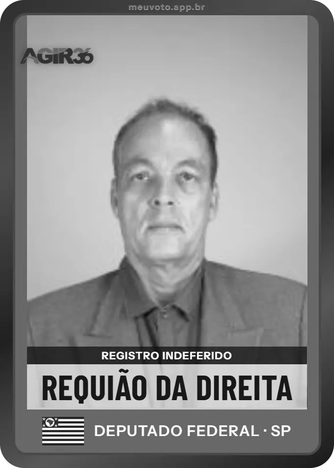 Carta de Requião da Direita, Agir. Teve o registro indeferido pelo TSE e não vai à urna.