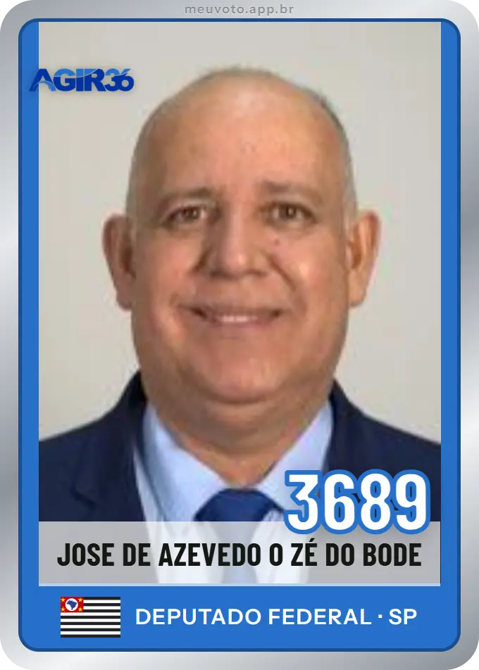Carta de Jose de Azevedo O Zé do Bode, número 3689, Agir