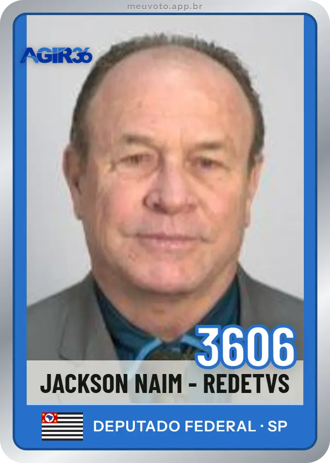 Carta de Jackson Naim - Redetvs, número 3606, Agir