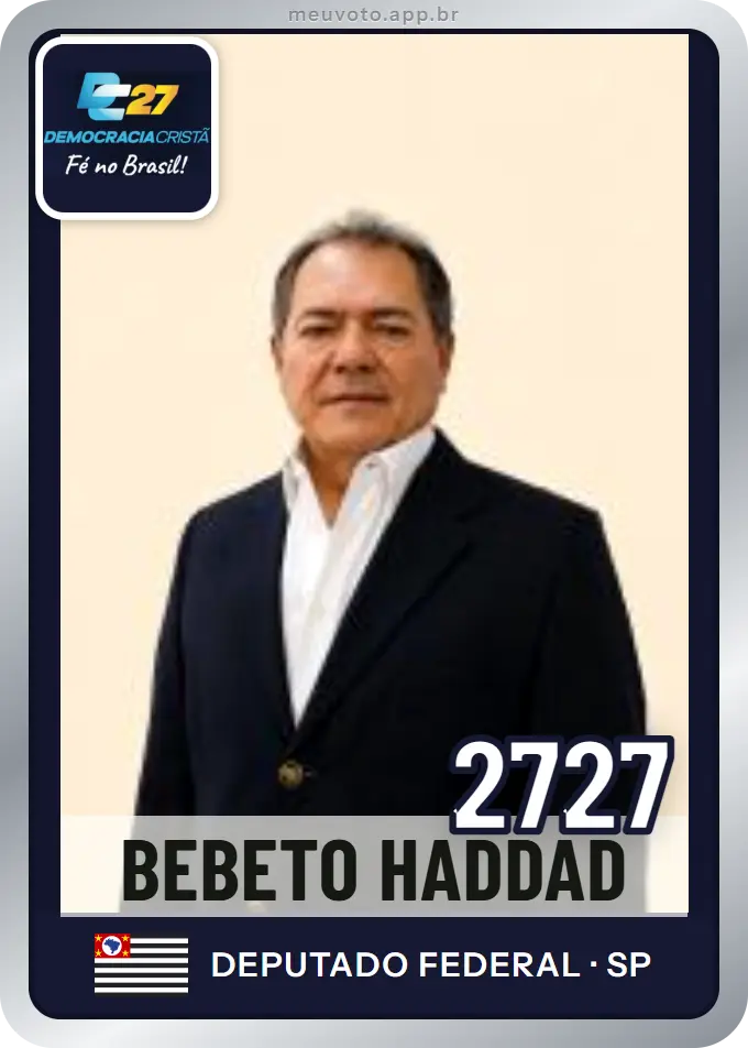 Carta de Bebeto Haddad, número 2727, DC