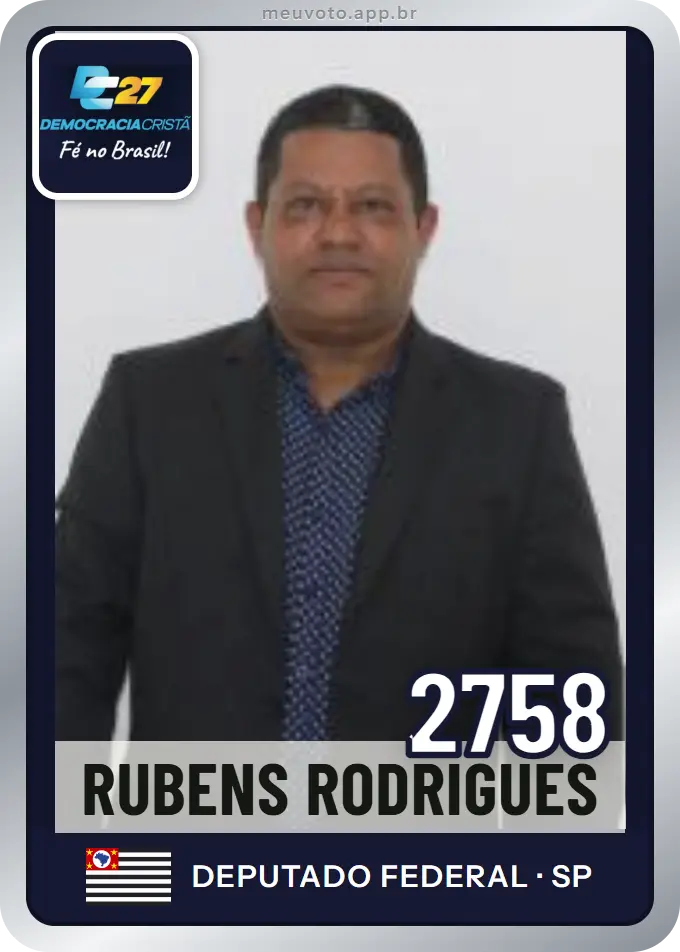Carta de Rubens Rodrigues, número 2758, DC