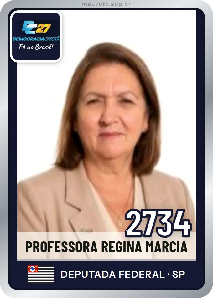 Carta de Professora Regina Marcia, número 2734, DC