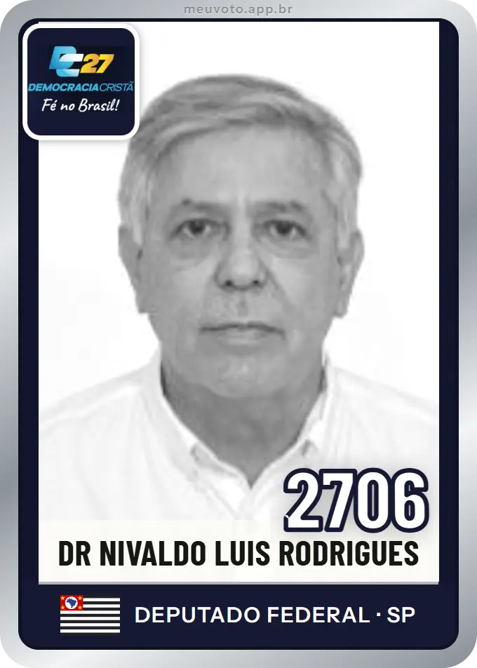 Carta de Dr Nivaldo Luis Rodrigues, número 2706, DC