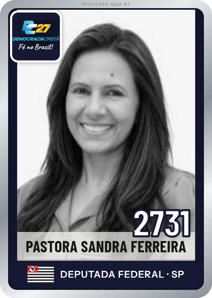 Carta de Pastora Sandra Ferreira, número 2731, DC
