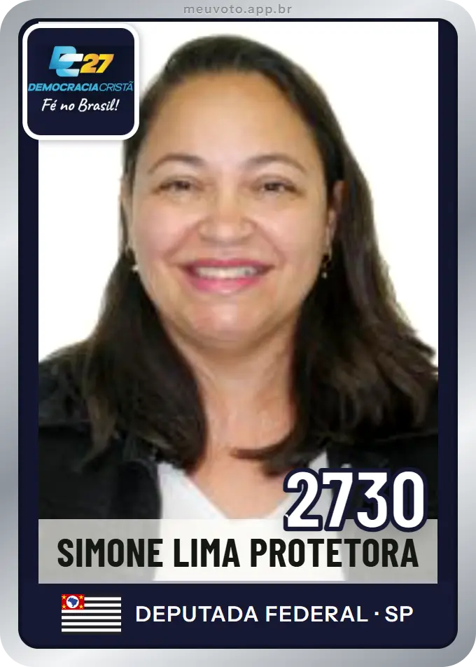 Carta de Simone Lima Protetora, número 2730, DC