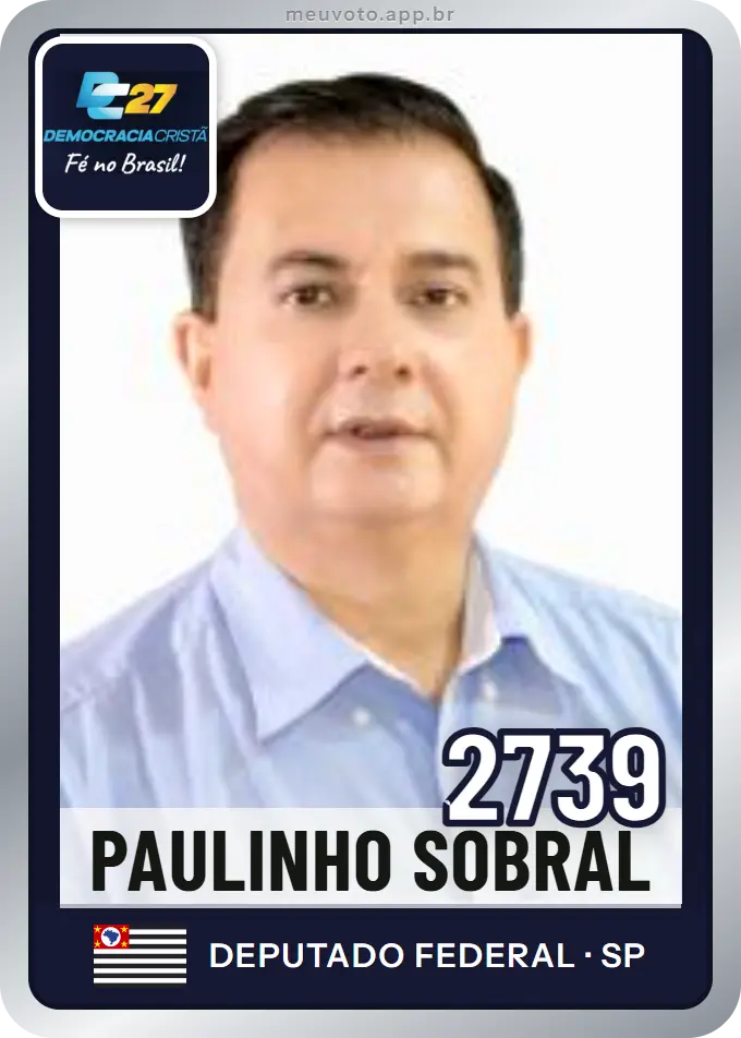 Carta de Paulinho Sobral, número 2739, DC