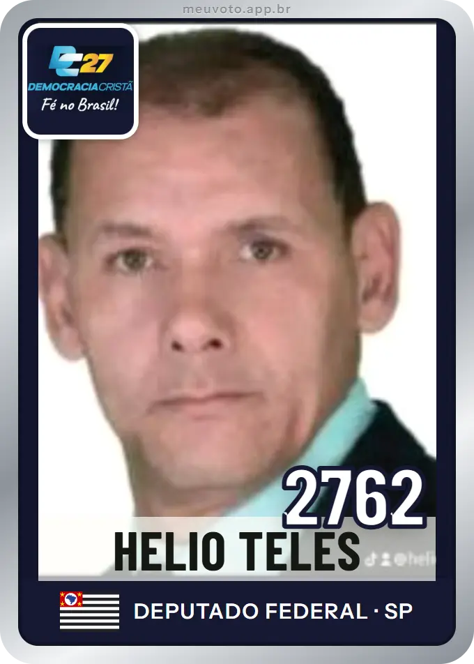 Carta de Helio Teles, número 2762, DC