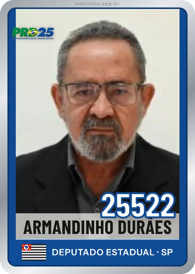 Carta de Armandinho Durães, número 25522, PRD