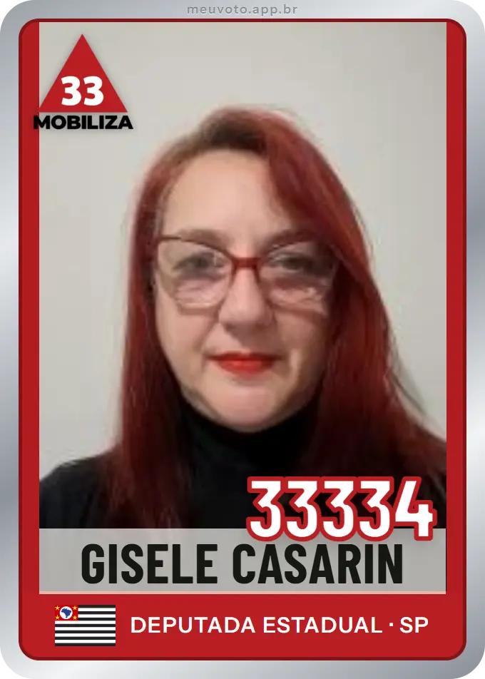Carta de Gisele Casarin, número 33334, Mobiliza