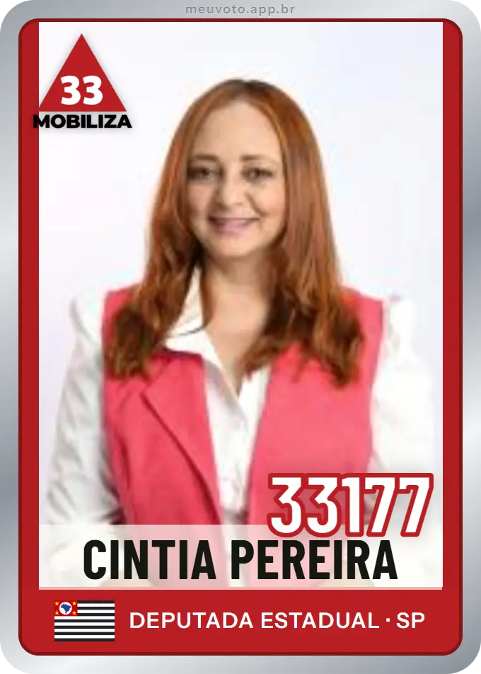 Carta de Cintia Pereira, número 33177, Mobiliza