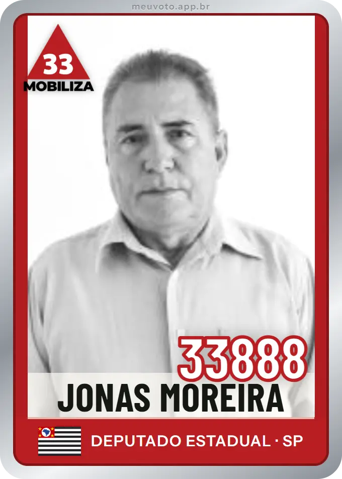 Carta de Jonas Moreira, número 33888, Mobiliza