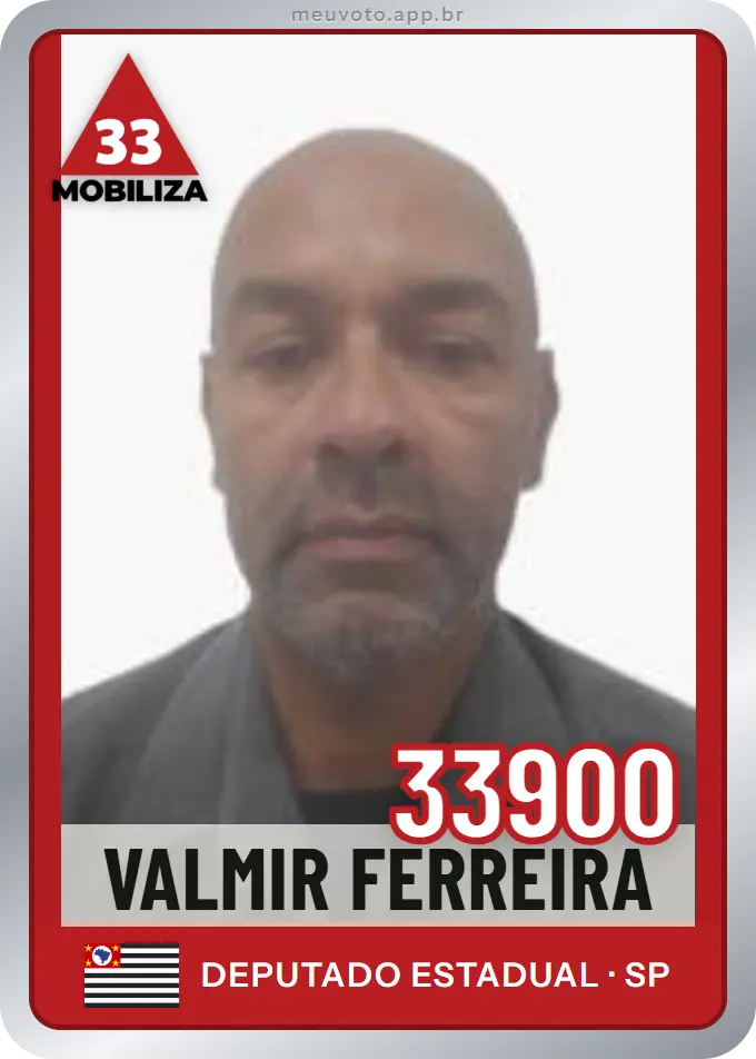 Carta de Valmir Ferreira, número 33900, Mobiliza