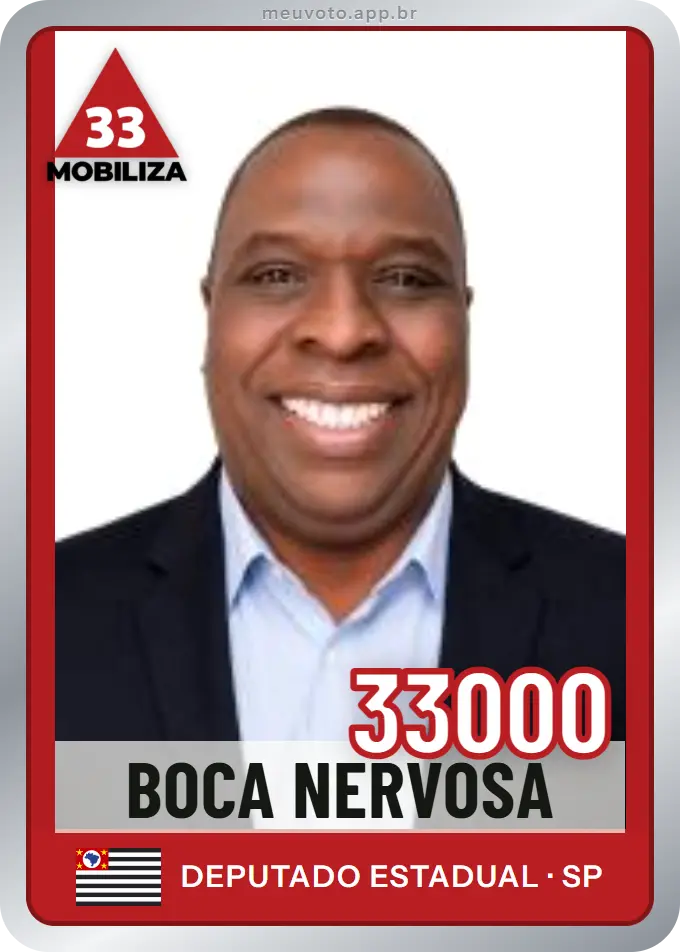 Carta de Boca Nervosa, número 33000, Mobiliza