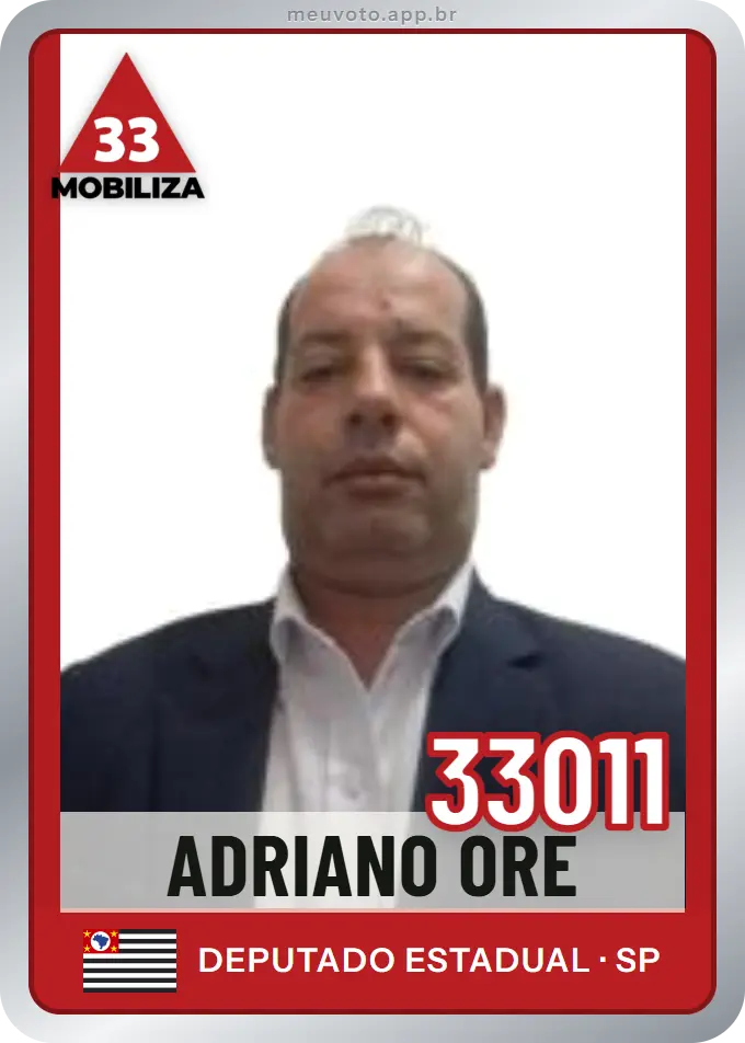 Carta de Adriano Ore, número 33011, Mobiliza