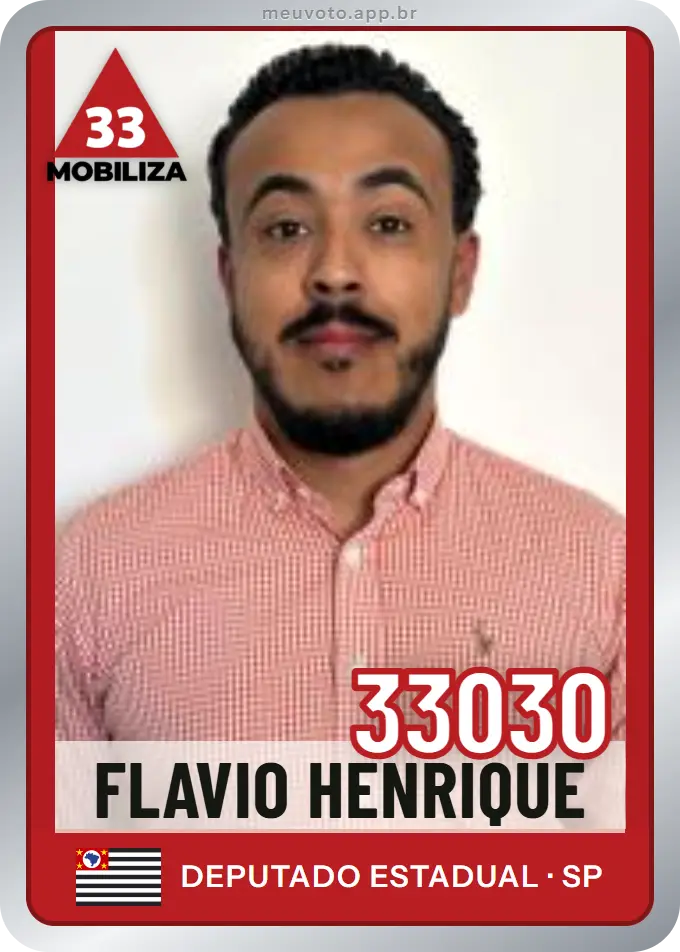 Carta de Flavio Henrique, número 33030, Mobiliza