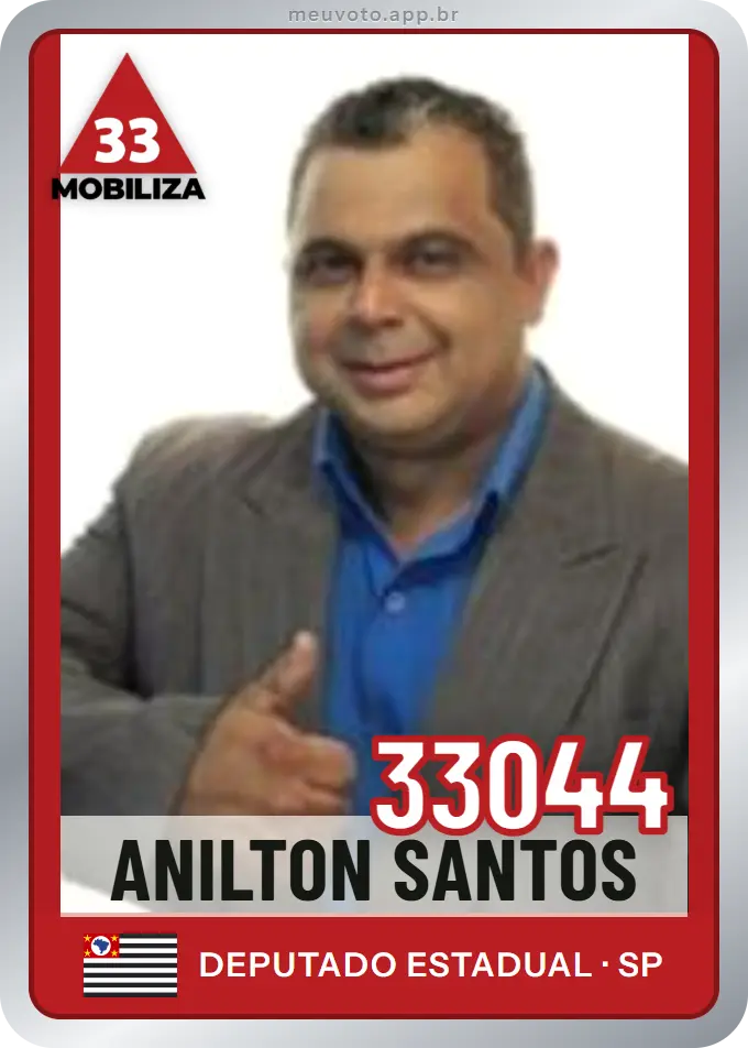 Carta de Anilton Santos, número 33044, Mobiliza