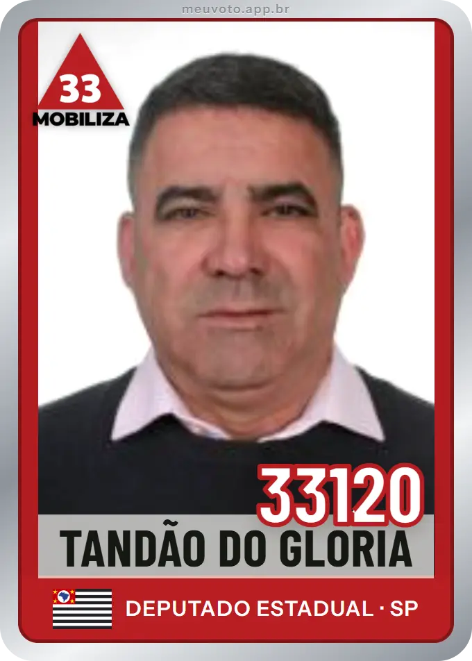 Carta de Tandão do Gloria, número 33120, Mobiliza