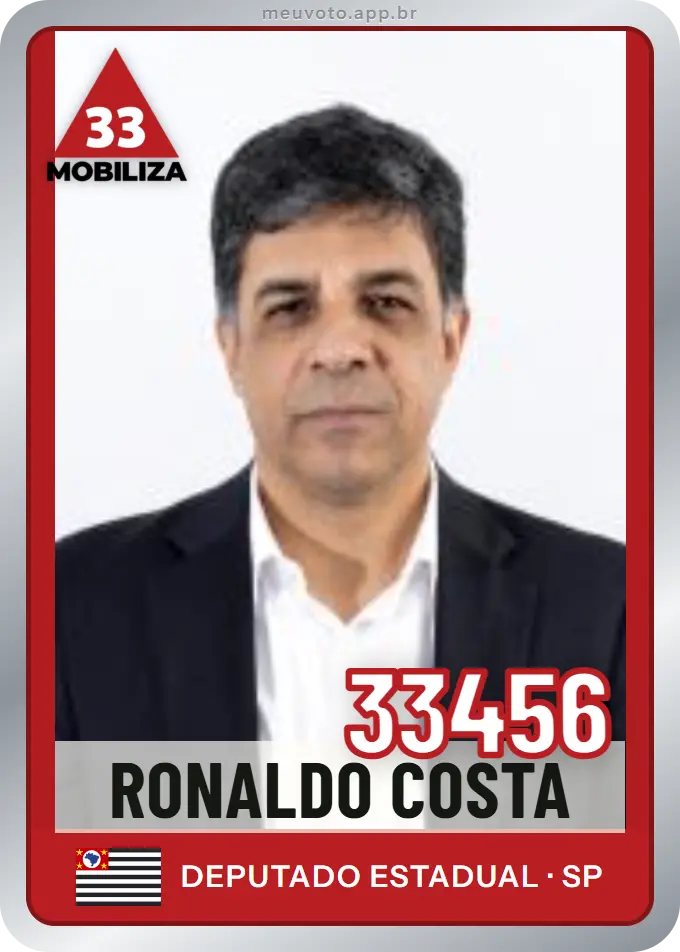 Carta de Ronaldo Costa, número 33456, Mobiliza