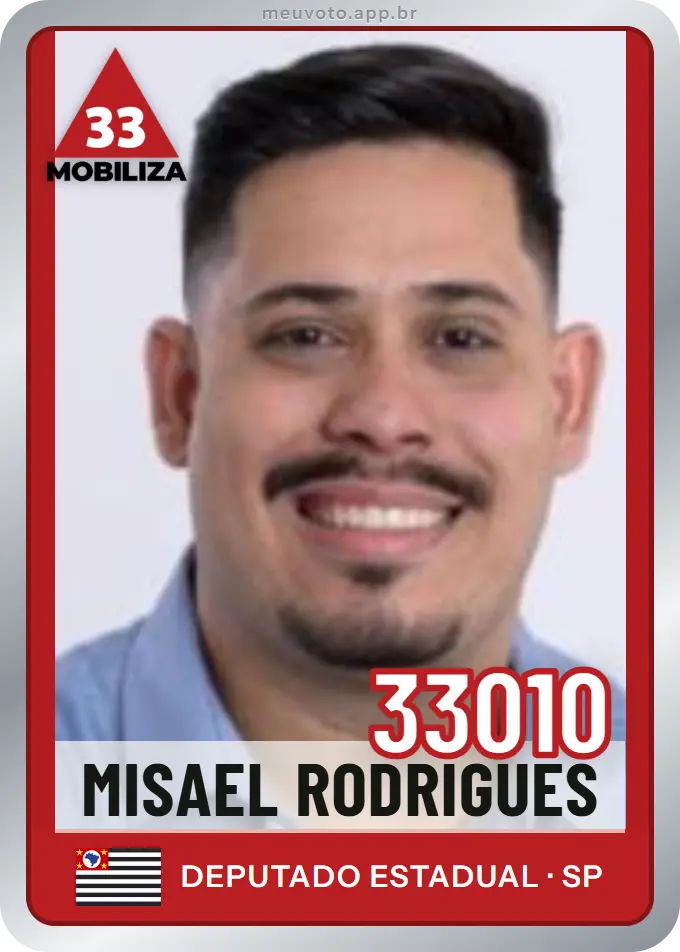 Carta de Misael Rodrigues, número 33010, Mobiliza