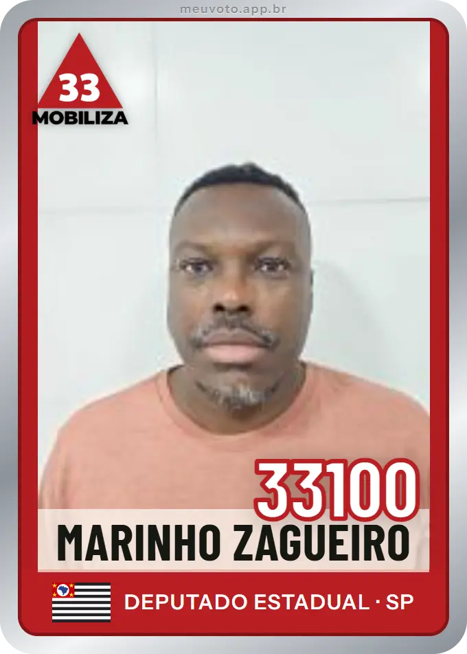 Carta de Marinho Zagueiro, número 33100, Mobiliza